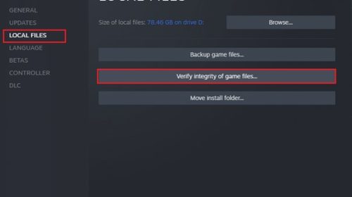 Verify Game Files Integrity